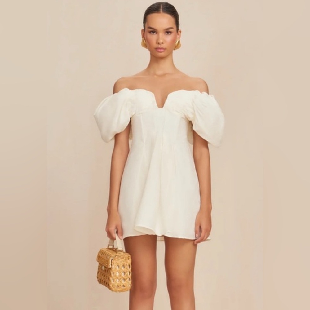 Cult Gaia Asal Dress Off White